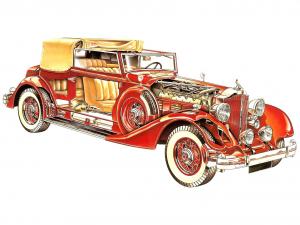 Packard Twin Six Coupe Roadster 1934 года